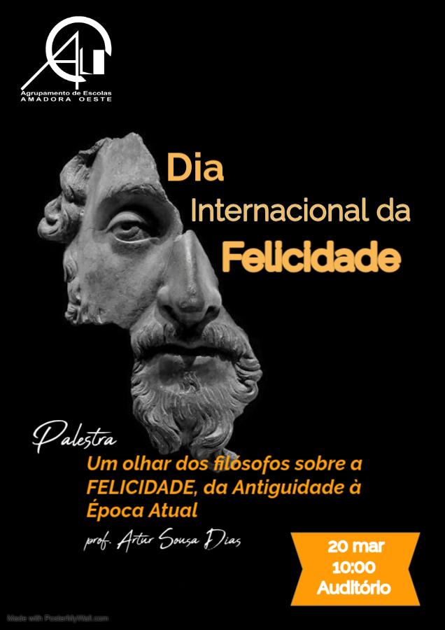 Palestra Felicidade 2025 Feito com PosterMyWall