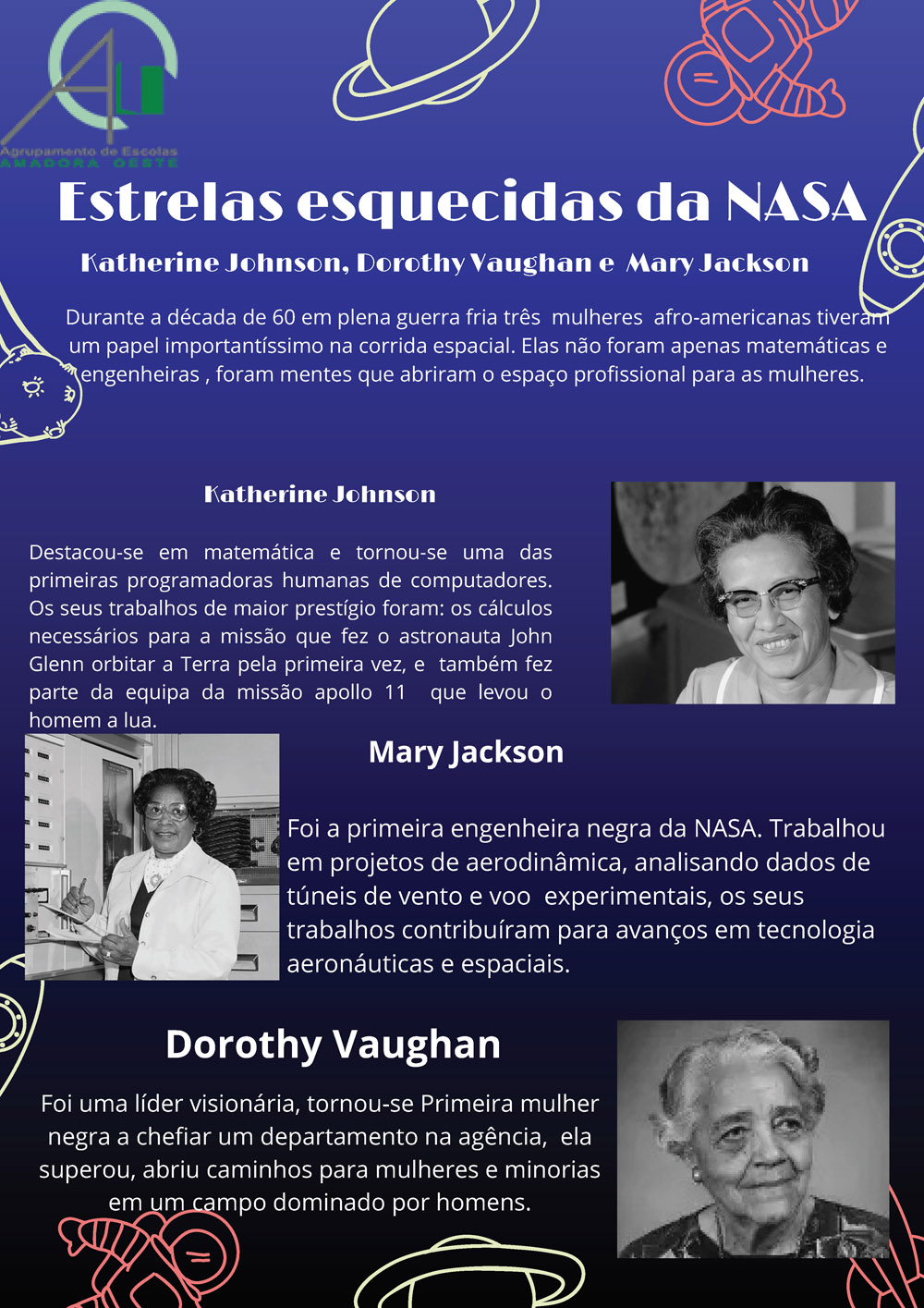 Cartaz em Turquesa e Laranja Desenhado à Mão sobre o Mês da História Negra para Aprendizagem Socioemocional 1