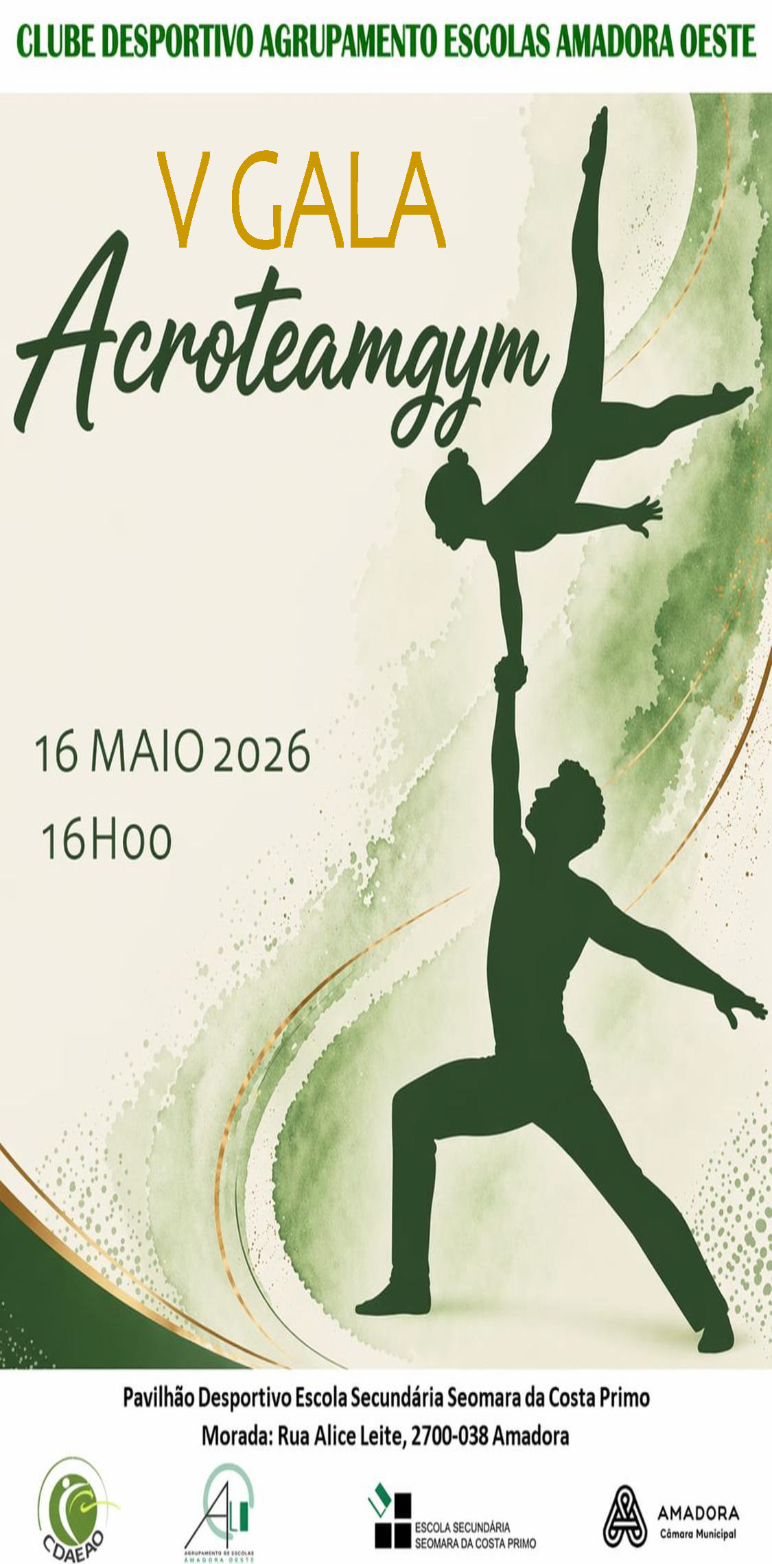 GALA ACROTEAM CDAEAO 2026 poster programa e desfile Página 1