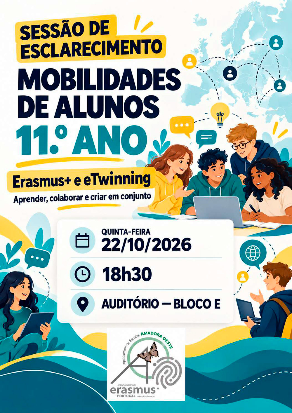 Sessão esclarecimento candidaturas Erasmus 11ºano